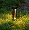 Round Black LED Garden Aluminum Light, Decorative Outdoor Bollard Light for Garden, Pathway, and Driveway